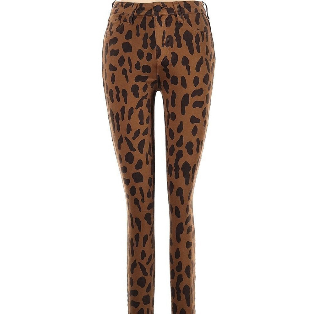NWT L'AGENCE Margot High Rise Skinny Jeans Animal Print Size 2 (25) - Picture 3 of 6